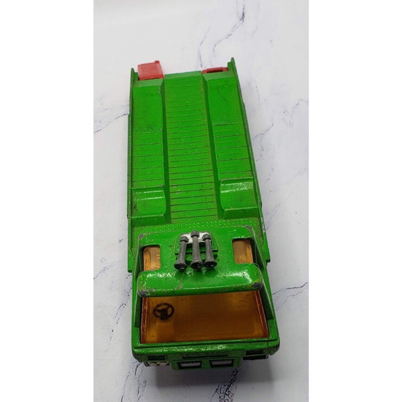Matchbox 1977 Super Kings Auto Transport Vehicle Green with 5 Spoke Wheels - Picture 6 of 8